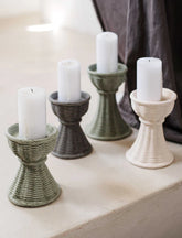 Casa Sage Green Short Candlestick